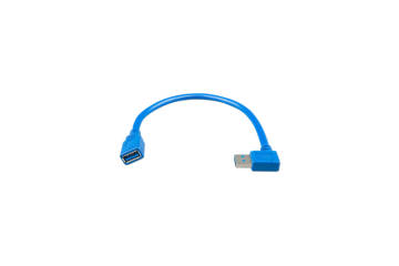 USB extension cable one side right angle